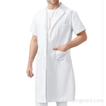Desain jas lab putih medis berkualitas tinggi